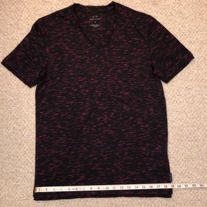 Armani Exchange Men’s Black & Pink Tee Small